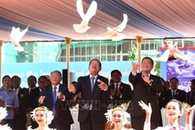 Le Parti du peuple cambodgien célèbre son 74e anniversaire, à Phnom Penh, le 28 juin. Photo : VNA.