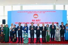 Lors de la cérémonie de lancement de l’application de Bien-être numérique. Photo : NDEL