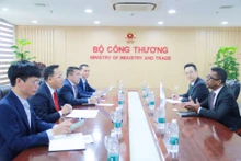 Lors de la séance de travail. Photo: tapchicongthuong.vn