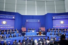 Le secrétaire général du PCV, To Lam, assiste à la réunion inaugurale du Conseil de la paix sur Gaza à Washington D.C., États-Unis. Photo : VNA.