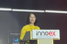 Tran Thi Dieu Thuy, vice-présidente du Comité populaire d'Hô Chi Minh-Ville, prend la parole. Photo: sggp