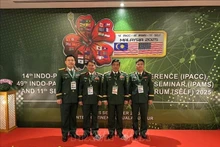 La délégation de haut rang de l'Armée populaire vietnamienne participe à l'IPACC-14. Photo : VNA.