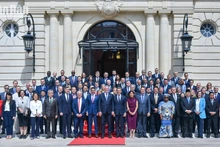 Le ministre des Finances Nguyen Van Thang participe à la réunion du Conseil de l'OCDE au niveau des ministres (RCM) 2025 en sa qualité de coprésident du Programme pour l'Asie du Sud-Est (SEARP) de l'OCDE pour le mandat 2022-2025. Photo: NDEL