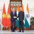 Le ministre vietnamien des Affaires étrangères Le Hoai Trung et son homologue indien Subrahmanyam Jaishankar. Photo : VOV.