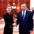 Le secrétaire général du Parti communiste du Vietnam et président de la République, To Lam, reçoit la Première ministre du Liechtenstein, Brigitte Haas, le 18 octobre à Hanoï. Photo : Nhân Dân.