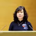 La ministre de la Santé, Dao Hong Lan s'exprime à la la deuxième session de la XVIe Assemblée nationale. Photo : VNA.