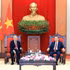 Le secrétaire général du Parti communiste du Vietnam et président de la République, To Lam (droite) et le secrétaire général du Parti du Travail et sénateur, Alberto Anaya Gutierrez . Photo : Nhân Dân.