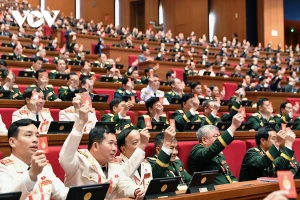 Des délégués à la séance préparatoire du 14ᵉ Congrès national du Parti. Photo : VOV