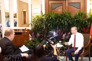Le secrétaire général du Parti communiste du Vietnam et président de la République, To Lam, a accordé une interview à l’agence Reuters. Photo : VNA