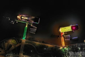 Le quai Ninh Kieu ressemble à un tableau magnifique. Photo : NDEL