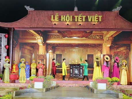 Lors du Festival du Nouvel An lunaire (Têt du Dragon) 2024 à Hô Chi Minh-Ville. Photo : VNA.