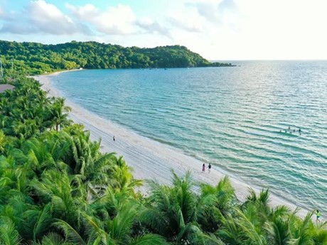 Sur la plage de Kem, île de Phu Quoc. Photo : Sun Group.