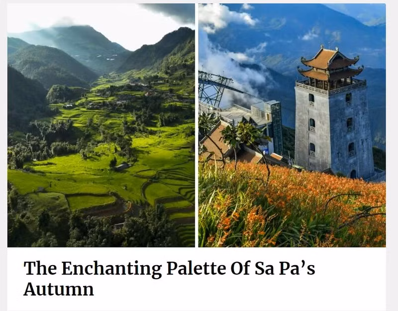 « Les palettes de couleurs enchanteresses de Sa Pa en automne »
