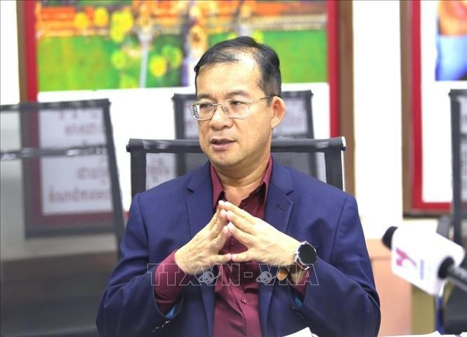 Le professeur agrégé et docteur cambodgien Neak Chandarith, directeur du Département d'études internationales de l'Université royale de Phnom Penh (RUPP). Photo : VNA.