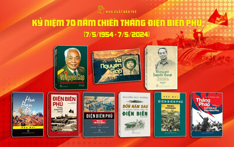 Une série d’ouvrages sur Diên Biên Phu vient d'être publiée par la Maison d'édition Tre (Jeunesse), à l'occasion du 70e anniversaire de la Victoire de Diên Biên Phu (7 mai 1954 – 7 mai 2024). Photo: nxbtre.com.vn.