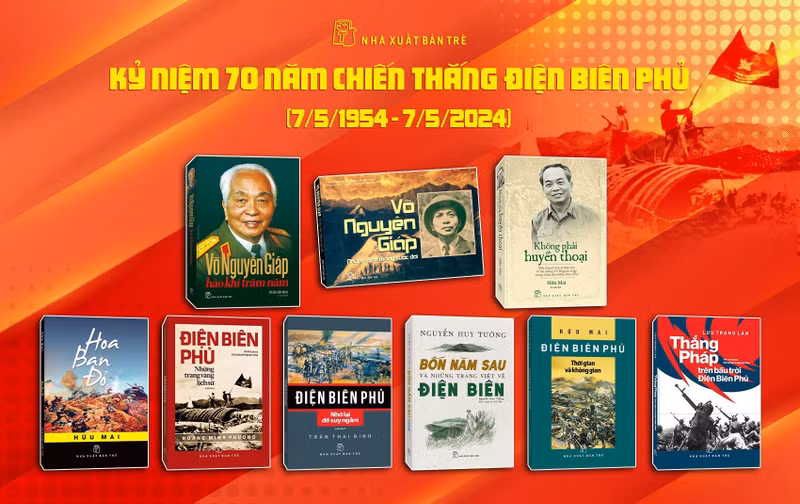 Une série d’ouvrages sur Diên Biên Phu vient d'être publiée par la Maison d'édition Tre (Jeunesse), à l'occasion du 70e anniversaire de la Victoire de Diên Biên Phu (7 mai 1954 – 7 mai 2024). Photo: nxbtre.com.vn.
