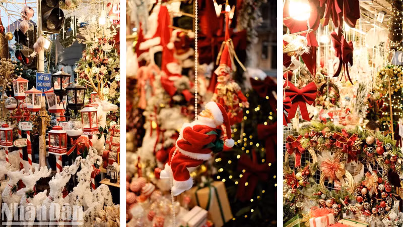 La fête de Noël approche à grands pas et les Hanoïens sont prêts à le célébrer à la fois comme une fête religieuse et comme une nouvelle tradition culturelle. Photo : Trung Hieu/NDEL.