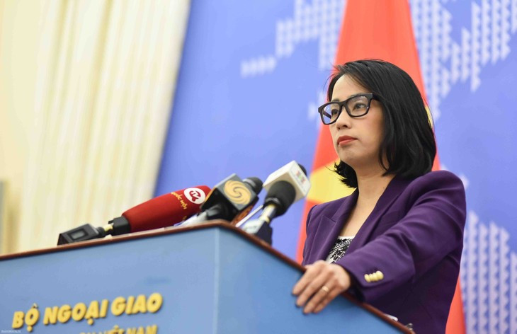 La porte-parole du ministère des Affaires étrangères, Pham Thu Hang. Photo : Nguyên Hông.