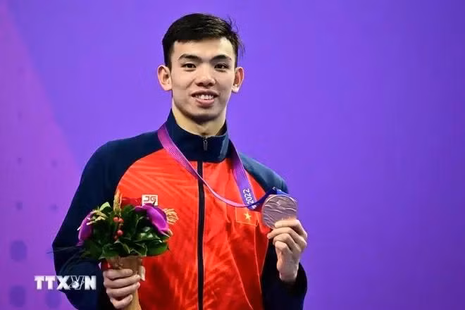 Le nageur Nguyen Huy Hoang. Photo : VNA.