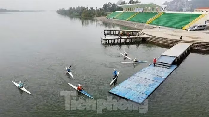 Centre national de formation d'aviron de la ville de Hai Phong, où se dérouleront les Championnats d'Asie du Sud-Est d'aviron et de canoë pour les moins de 19 ans 2024. Photo : tienphong.