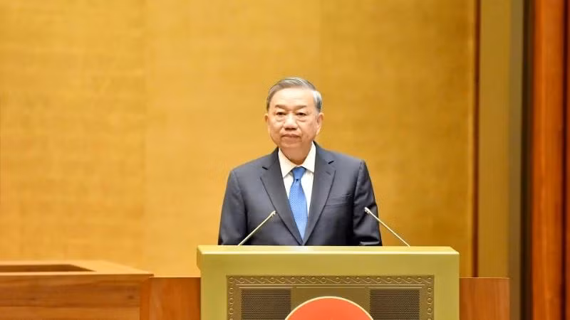 Le secrétaire général du Parti, To Lam. Photo : NDEL.