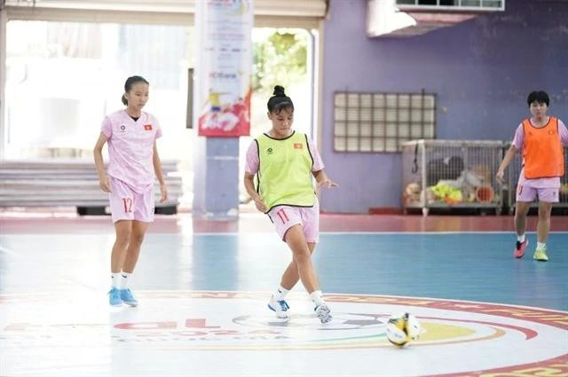 L'équipe nationale féminine de futsal du Vietnam est désormais classée 11e au classement mondial, a annoncé la FIFA. Photo: VFF