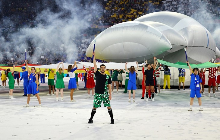 La cérémonie d’ouverture de l’Euro 2024. Photo : Reuters.