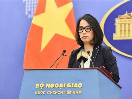 La porte-parole du ministère des Affaires étrangères, Pham Thu Hang. Photo : VNA.