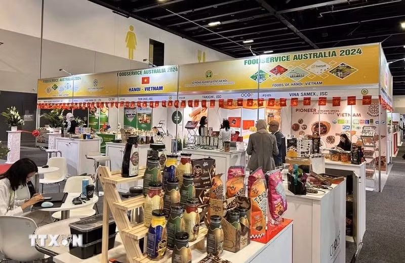 Stand "Hanoï-Vietnam" au Foodservice Australia 2024. Photo: VNA.