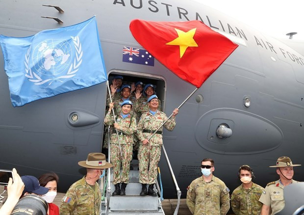 Casques bleus vietnamiens. Photo d'illustration : VNA.