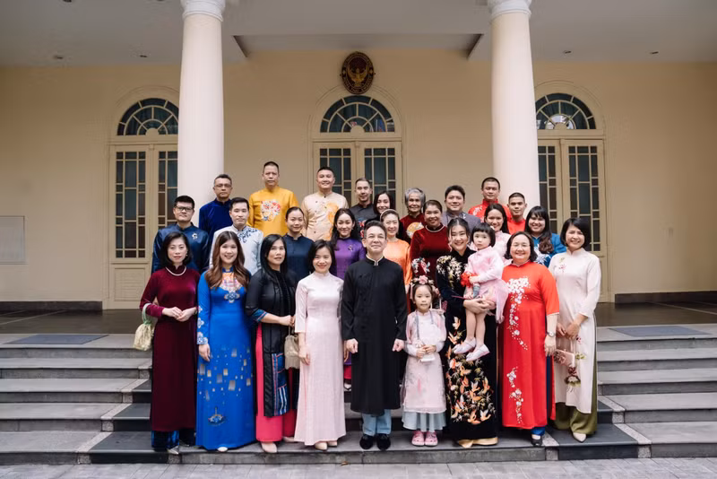 Le Têt vietnamien chez l'Ambassade de Thaïlande au Vietnam. Photo : thoidai.