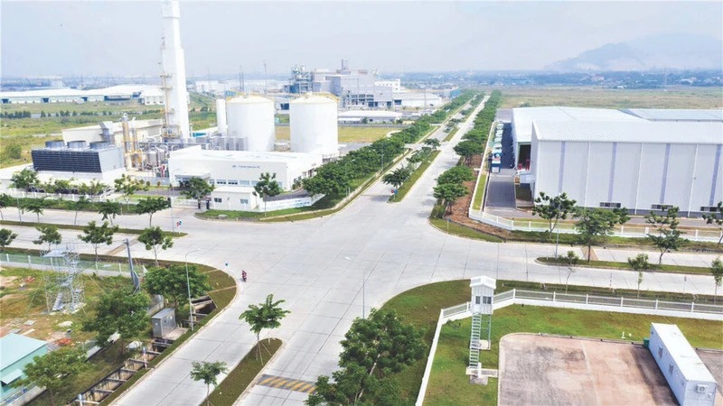 Le parc industriel de Phu My 3 (province méridionale de Bà Ria-Vung Tàu) où est construite une usine de terminaux intelligents du groupe chinois BOE. Photo : VNA