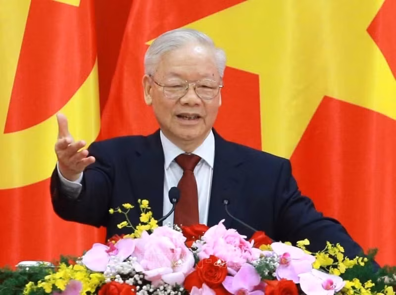 Le Secrétaire général du Parti communiste du Vietnam Nguyên Phu Trong. Photo : VNA.