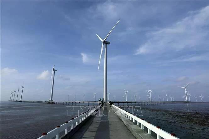La centrale éolienne de Bac Liêu. Photo : VNA. 