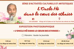 [Infographie] Série d’activités « L’Oncle Hô dans le cœur des ethnies » au Village culturel et touristique des ethnies du Vietnam