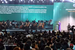 La cérémonie d'ouverture du 4e Festival du film asiatique de Da Nang (DANAFF IV). Photo : VNA.