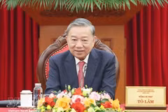 Le secrétaire général du Parti et président de la République To Lam. Photo : VNA.