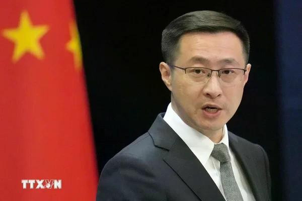 Le porte-parole du ministère chinois des Affaires étrangères, Lin Jian. Photo : Kyodo/VNA.