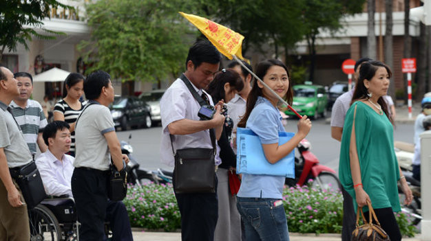 De nombreuses agences de voyages du Vietnam considèrent actuellement la Chine comme leur principal marché, à la fois comme source importante de visiteurs internationaux et comme destination pour répondre aux besoins des touristes vietnamiens en matière de voyages à l'étranger. Photo : congluan