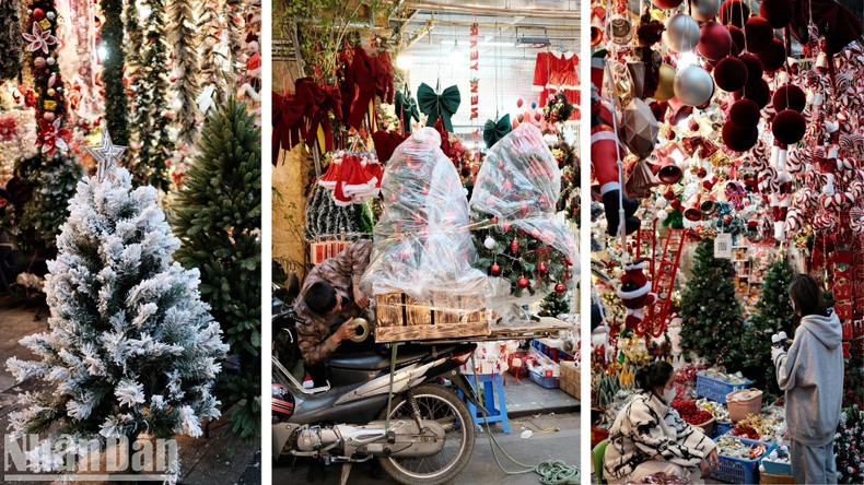 De nombreux jouets sont de style occidental, apportant l’atmosphère de Noël comme dans les contes de fées. Photo : Trung Hieu/NDEL. De nombreux jouets sont de style occidental, apportant l’atmosphère de Noël comme dans les contes de fées. Photo : Trung Hieu/NDEL.