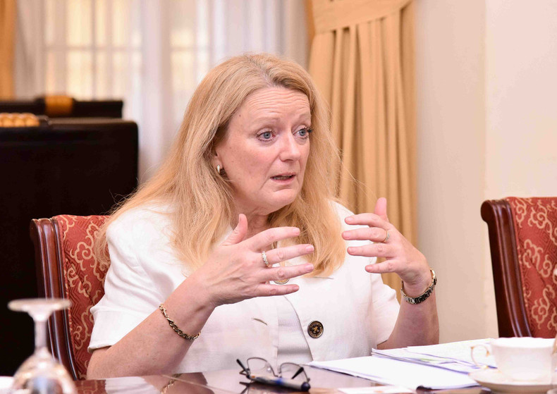 La conseillère adjointe britannique à la sécurité nationale pour les affaires internationales, Sarah MacIntosh. Photo : baoquocte.vn.