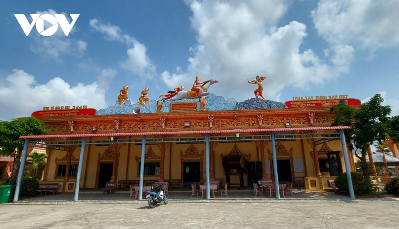 La pagode Xiem Can relève du bouddhisme du Petit Véhicule (Hînayana). Photo: VOV.