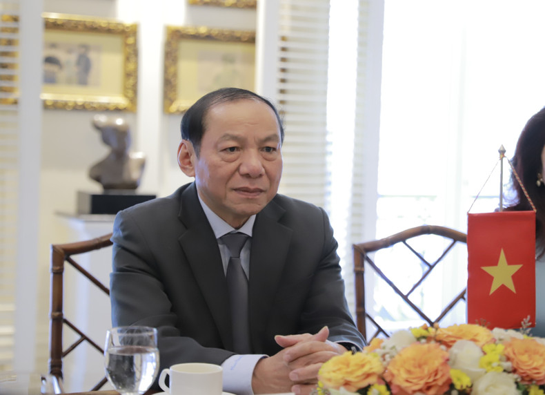 Selon le ministre vietnamien de la Culture, des Sports et du Tourisme, Nguyen Van Hung, le Vietnam est prêt à aider le Laos dans les travaux de restauration des vestiges historiques et culturels, dans l’élaboration des dossiers de patrimoine à soumettre à l’UNESCO, ainsi que dans le développement des sports phares. Photo : toquoc.vn. Selon le ministre vietnamien de la Culture, des Sports et du Tourisme, Nguyen Van Hung, le Vietnam est prêt à aider le Laos dans les travaux de restauration des vestiges historiques et culturels, dans l’élaboration des dossiers de patrimoine à soumettre à l’UNESCO, ainsi que dans le développement des sports phares. Photo : toquoc.vn.