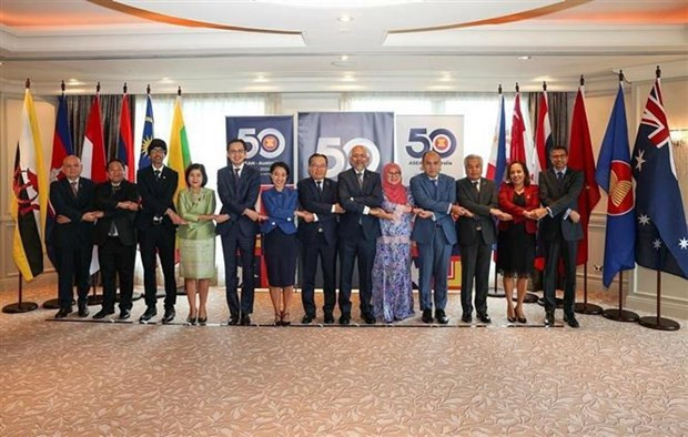 Les chefs des délégations des pays de l&apos;ASEAN et de l&apos;Australie. Photo : VNA