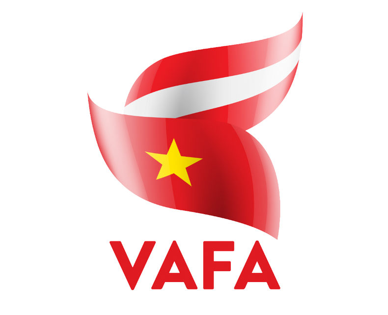 Le logo de l'Association d'amitié Vietnam – Autriche. Le logo de l'Association d'amitié Vietnam – Autriche.