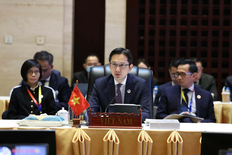 Le vice-ministre des Affaires étrangères et chef de SOM de l'ASEAN du Vietnam, Do Hung Viet. Photo : VNA.
