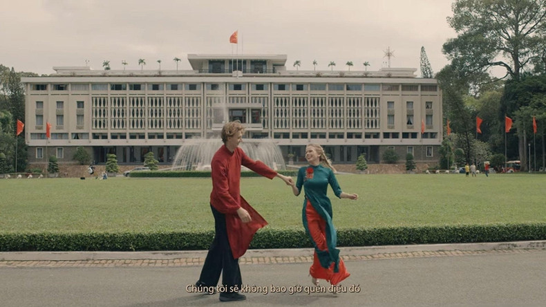 Image du Palais de l'Indépendance dans le film promotionnel. Photo : capture d’écran. Image du Palais de l'Indépendance dans le film promotionnel. Photo : capture d’écran.