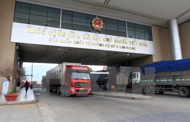 La porte frontalière internationale No II Kim Thành dans la province de Lào Cai. Photo : VNA.