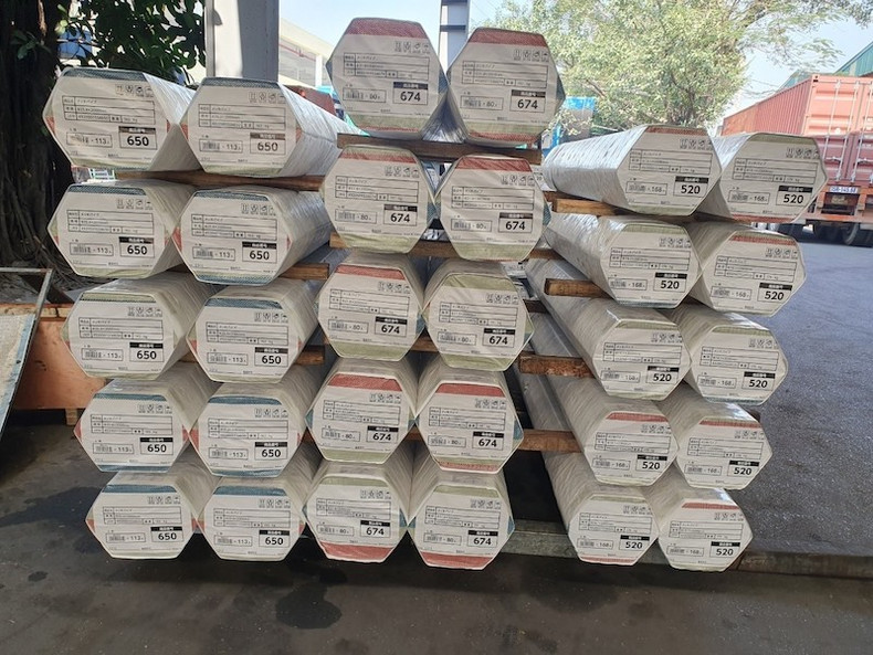 Hoa Phat vient d’exporter son premier lot de tubes en acier vers une grande chaîne de vente au détail du Japon. Photo : baodautu.vn. Hoa Phat vient d’exporter son premier lot de tubes en acier vers une grande chaîne de vente au détail du Japon. Photo : baodautu.vn.