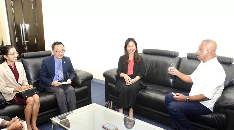 Selon l’ambassadrice Trinh Thi Tam, le Vietnam et le Sri Lanka disposent d’un grand potentiel pour promouvoir leur coopération dans tous les domaines, dont l’agriculture et l’élevage – des secteurs économiques clés pour chaque partie. Photo : Ambassade du Vietnam au Sri Lanka.